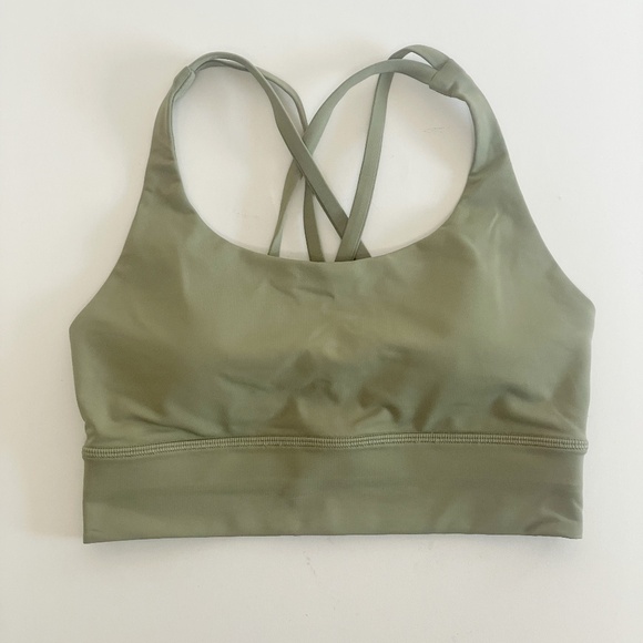 Lululemon Energy Bra Long Line Rosemary Green size 6 NWOT - Picture 1 of 5